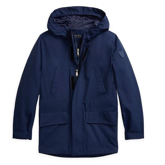 NWT Polo Ralph Lauren Utility Water-Repellent Jacket Navy Small - Picture 1 of 2